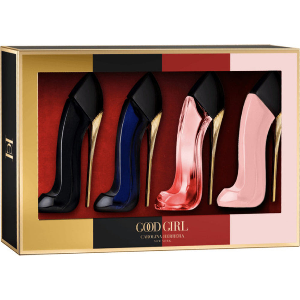 Carolina Herrera 4 * 7 Ml Eau De Parfum Mini Set: Good Girl Blush + Very Good Girl + Good Girl + Very Good Girl Elixir