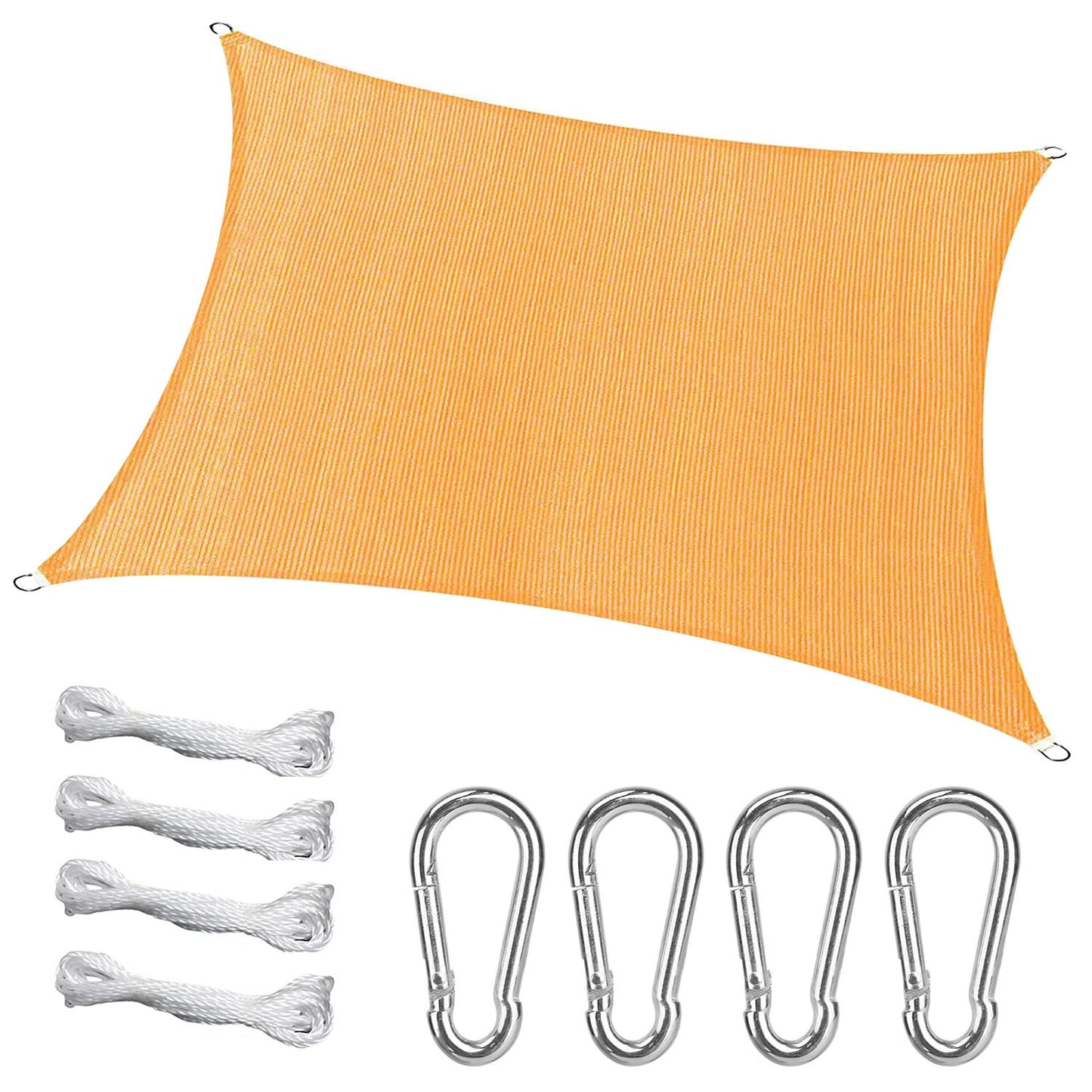 Title
Rectangle Top Canopy 98% UV Block Awning Shelter 185GSM HDPE Patio Cover with Snap Hooks Ropes for Outdoor Garden Backyard