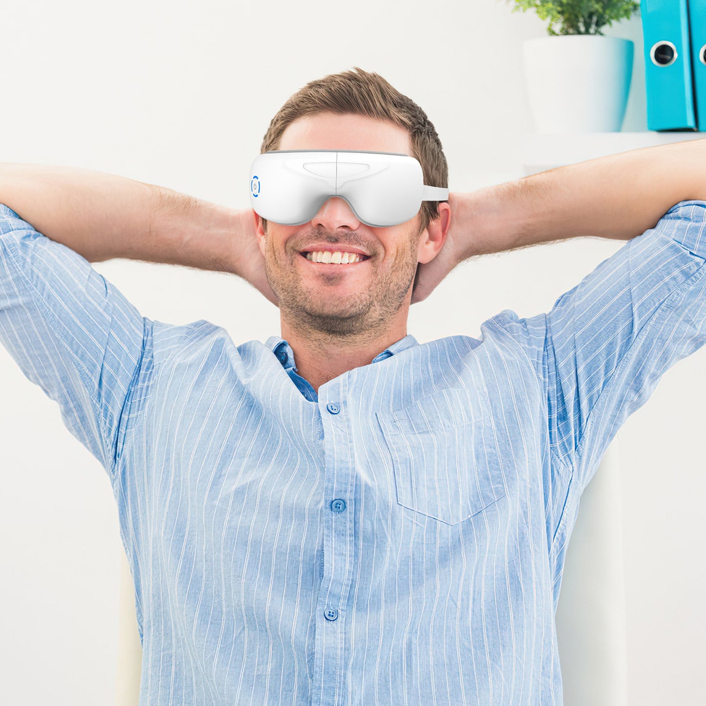 Eye Massager With Heat Music Air Pressure Vibration Massage Rechargeable For Men Women Elders Wireless Eye Mask