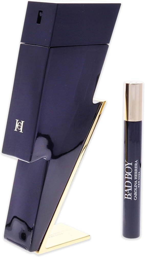 Carolina Herrera Bad Boy 2 Pcs Set: 3.4 Eau De Toilette Spray + 0.34 Eau De Toilette Spray
