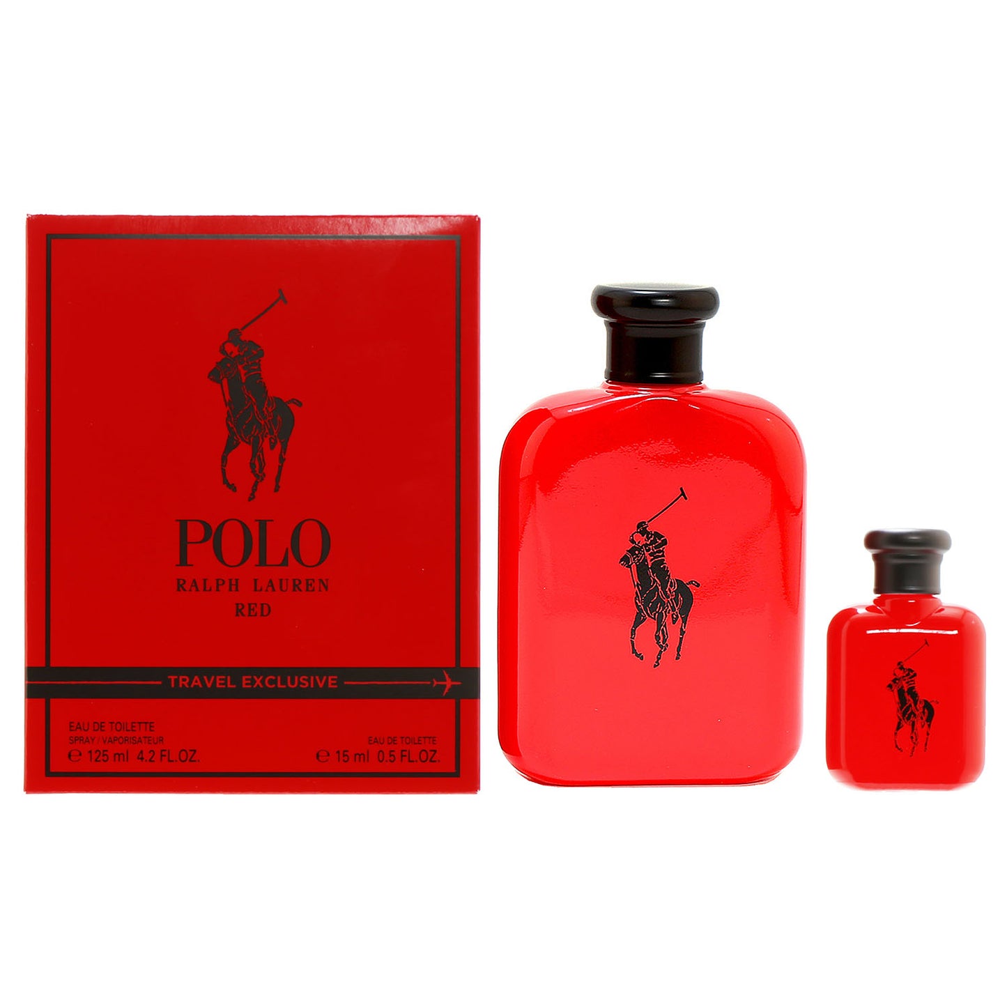 Polo Red 2 Pcs. Gift Set: 4.2 Fl.Oz. EDP Spray And .5 Fl.Oz. EDP Spray For Men