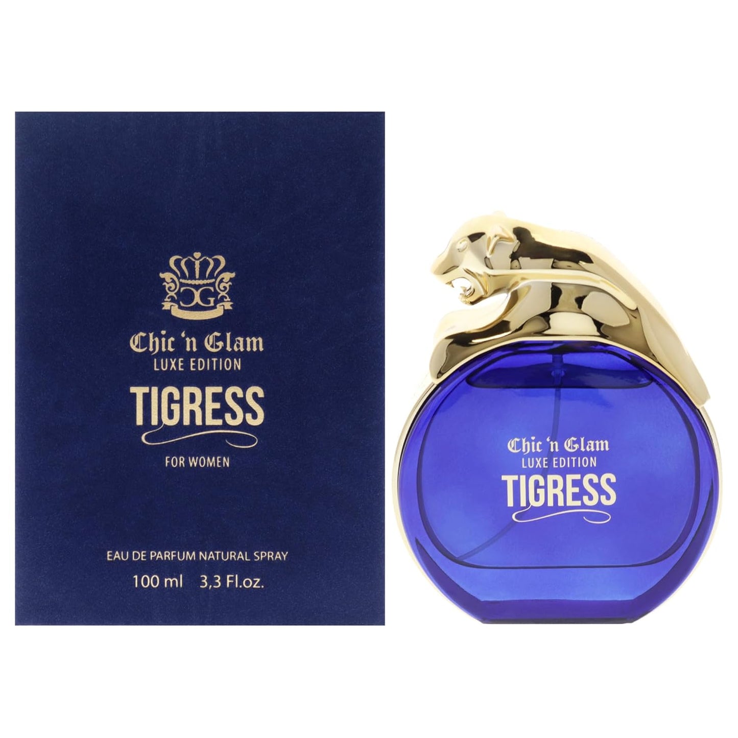 Chic 'n Glam Tigress Luxe Edition by Chic 'N Glam Eau De Parfum Spray (Unboxed) 3.3 oz for Women