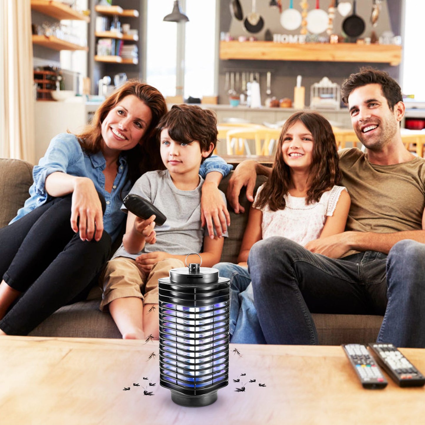 Electric Bug Zapper UV Light Flying Zapper Insect Killer Lamps Pest Mosquito Fly Trap Catcher Odorless Noiseless For Home Restaurant