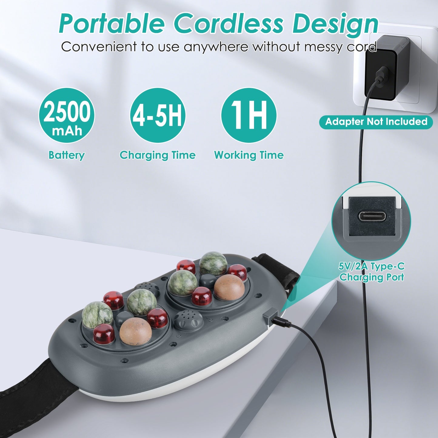 Abdominal Massager Anti Cellulite Remover Machine Electric Stomach Tummy Massager Automatic Bian Stone Kneading Massager With 5 Modes 3 Heat 3 Speeds 3 Timers For Belly Flattening Indigestion Stom