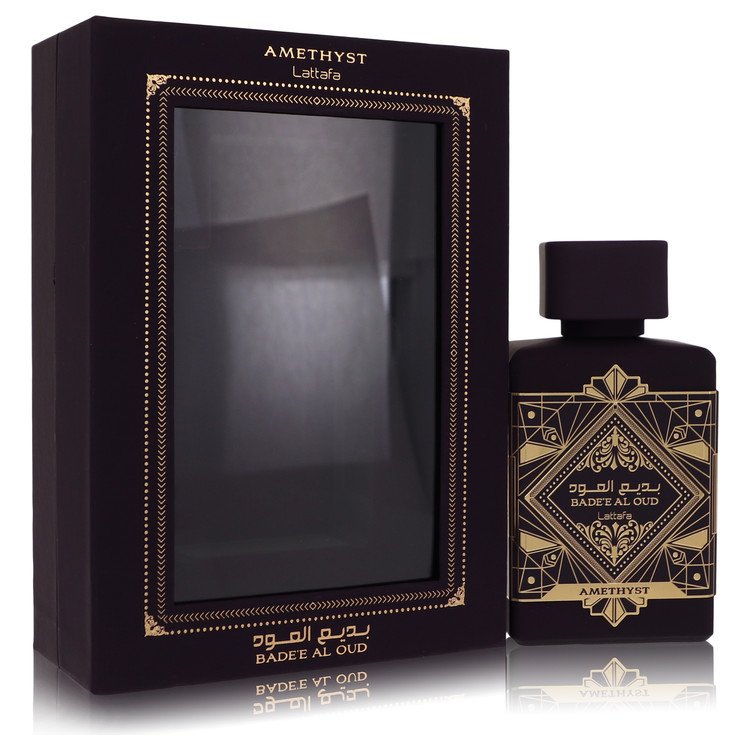 Amethyst Badee Al Oud By Lattafa Eau De Parfum Spray (Unisex) 3.4 Oz For Women