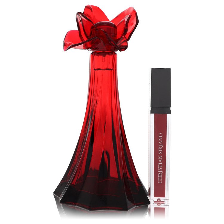 Christian Siriano Ooh La Rouge By Christian Siriano Eau De Parfum Spray + 0.21 Oz Red Lip Gloss (Unboxed) 3.4 Oz For Women