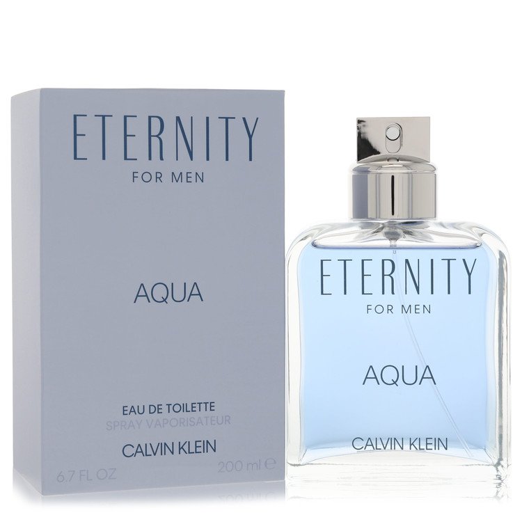 Eternity Aqua By Calvin Klein Eau De Toilette Spray 6.7 Oz For Men