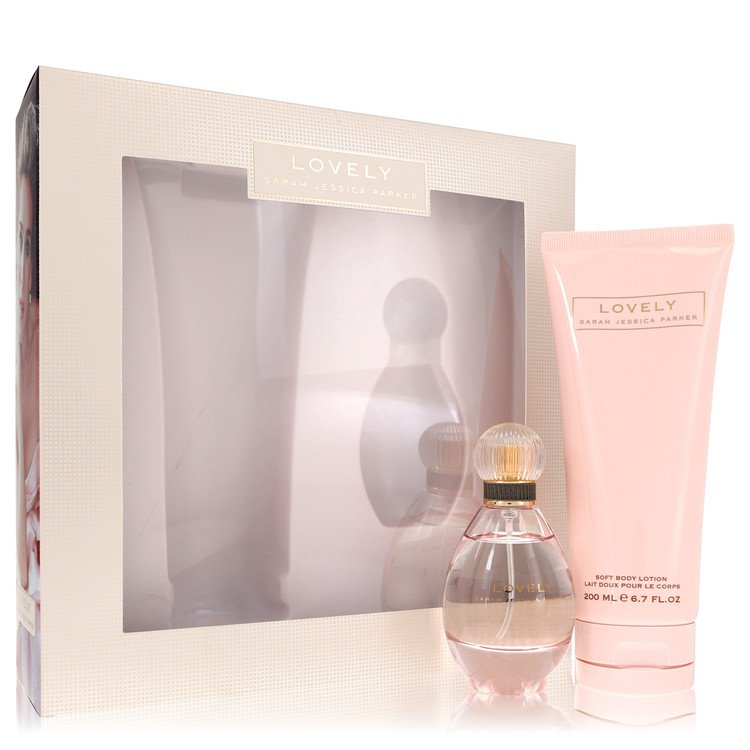 Lovely By Sarah Jessica Parker Gift Set -- 1.7 Oz Eau De Parfum Spray + 6.7 Oz Body Lotion For Women