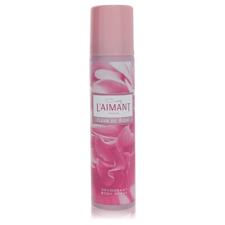L'Aimant Fleur Rose By Coty Deodorant Spray 2.5 Oz For Women
