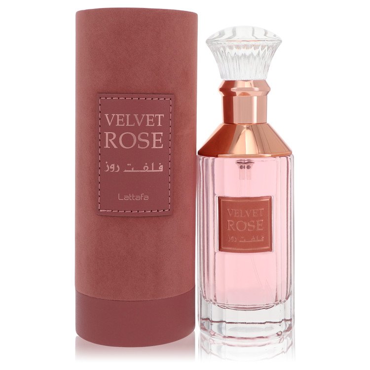 Lattafa Velvet Rose By Lattafa Eau De Parfum Spray (Unisex) 3.4 Oz For Women