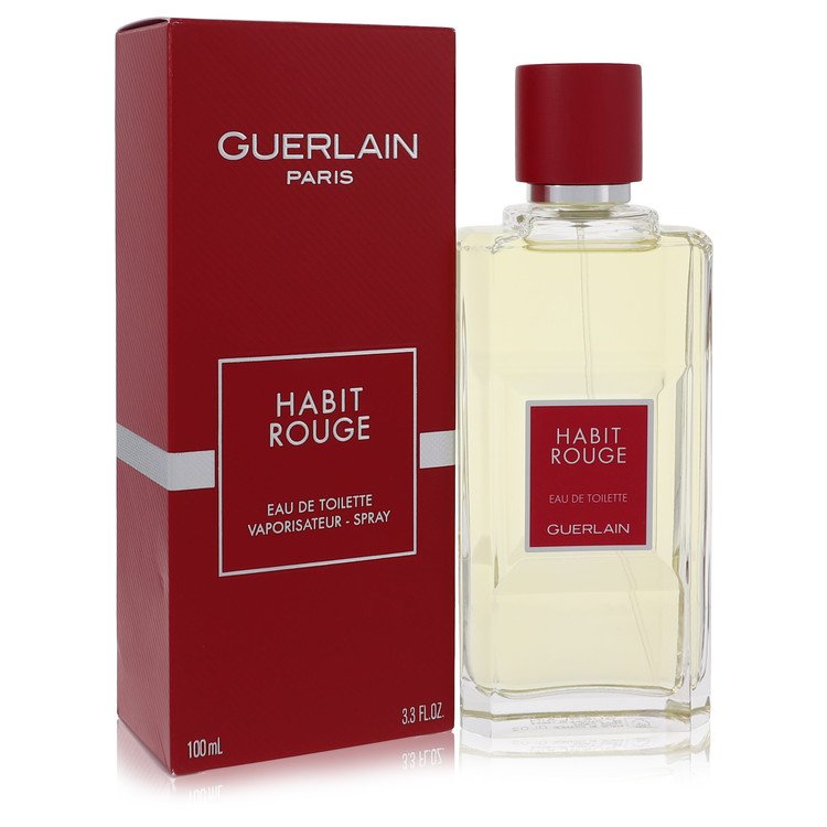 Habit Rouge By Guerlain Cologne / Eau De Toilette Spray 3.4 Oz For Men