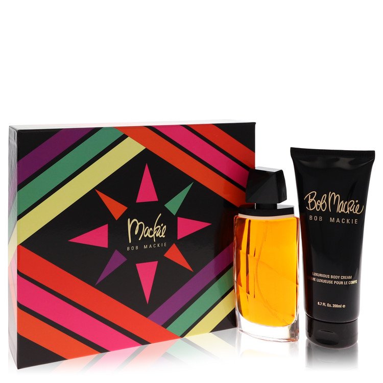 Mackie By Bob Mackie Gift Set -- 3.4 Oz Eau De Toilette Spray + 6.8 Oz Body Cream For Women