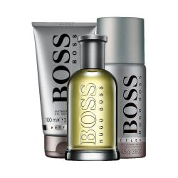 Boss Hugo Boss Gift Set 3 Pcs.: 3.4 Fl. Oz. Eau De Toilette Spray + 2.4Oz. Deodorant + 100Ml Gel Men.