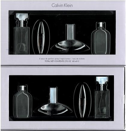 Calvin Klein Gift Gift Set 4Pcs. Miniatures: Obsession EDP, Eternity EDP, C.K One EDT, Escape EDP For Women.