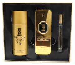 1-Million Golden Oud 3 Pcs. Set: 3.4Oz Parfum Intense Spray 5.1Oz Deodorant Sp10Ml EDT For Men.