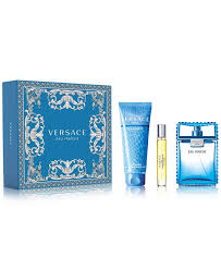 Versace Eau Fraiche Gift Set 3 Pcs.: 3.4 Fl. Oz. Eau De Toilette Spray + 10Ml EDT Spray And Gel 5Oz. For Men