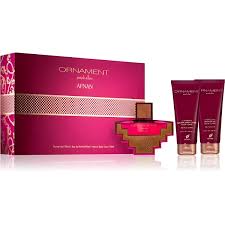 Afnan Ornament Purple Allure 3 Pcs Set: 3.4Oz. EDP 3.4Oz. Body Lotion 3.4Oz. Gel Women