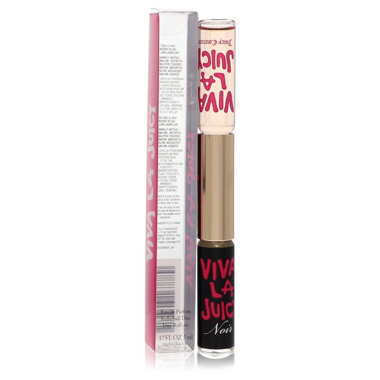 Viva La Juicy Noir By Juicy Couture Duo Mini EDP Roll On Viva La Juicy Noir+Viva La Juicy .17 Oz For Women