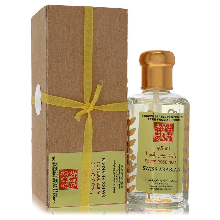 White Rose No 1 By Swiss Arabian Concentrated Perfume Oil Free From Alcohol (Unisex) 3.21 Oz For Women