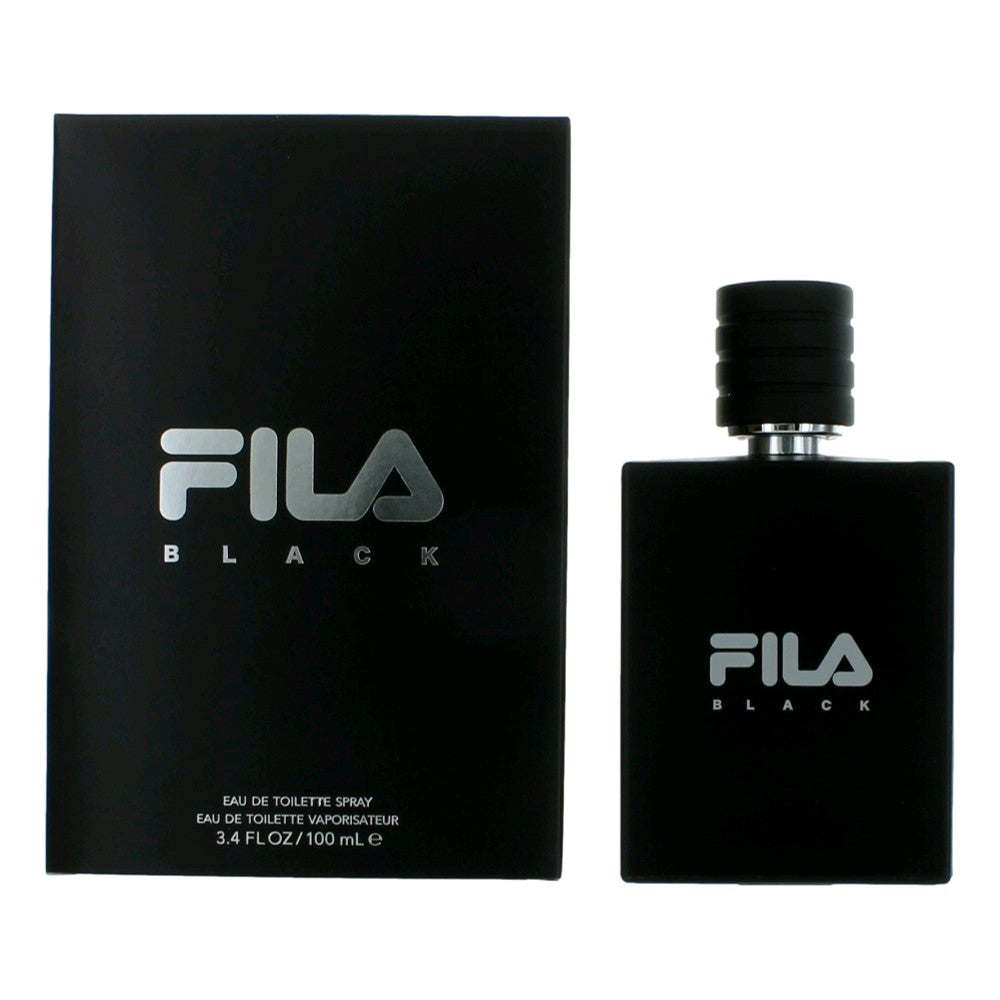 Fila Black By Fila Eau De Toilette Spray 3.4 Oz For Men