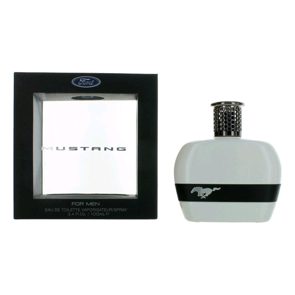 Mustang White, 3.4 Oz EDT Spray For Men