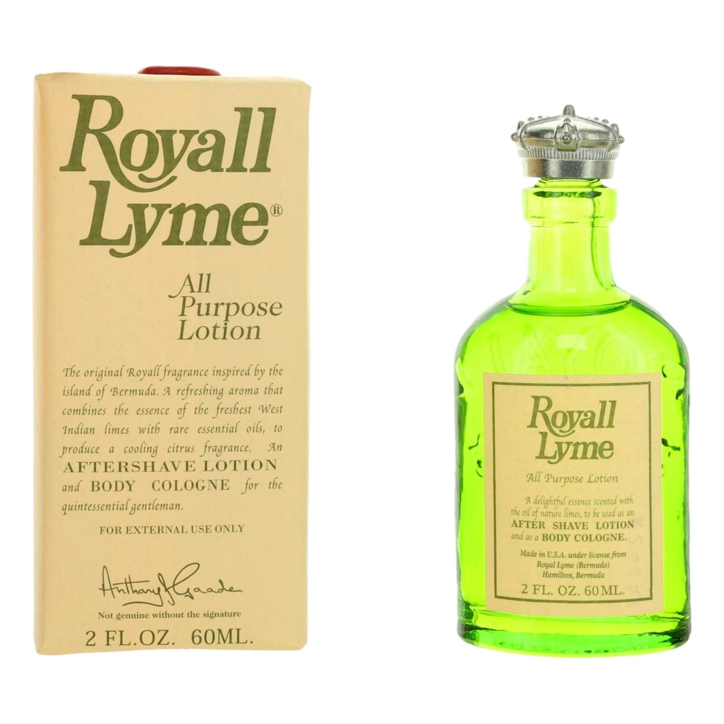 Royall Lyme, 2 Oz All Purpose Lotion For Men