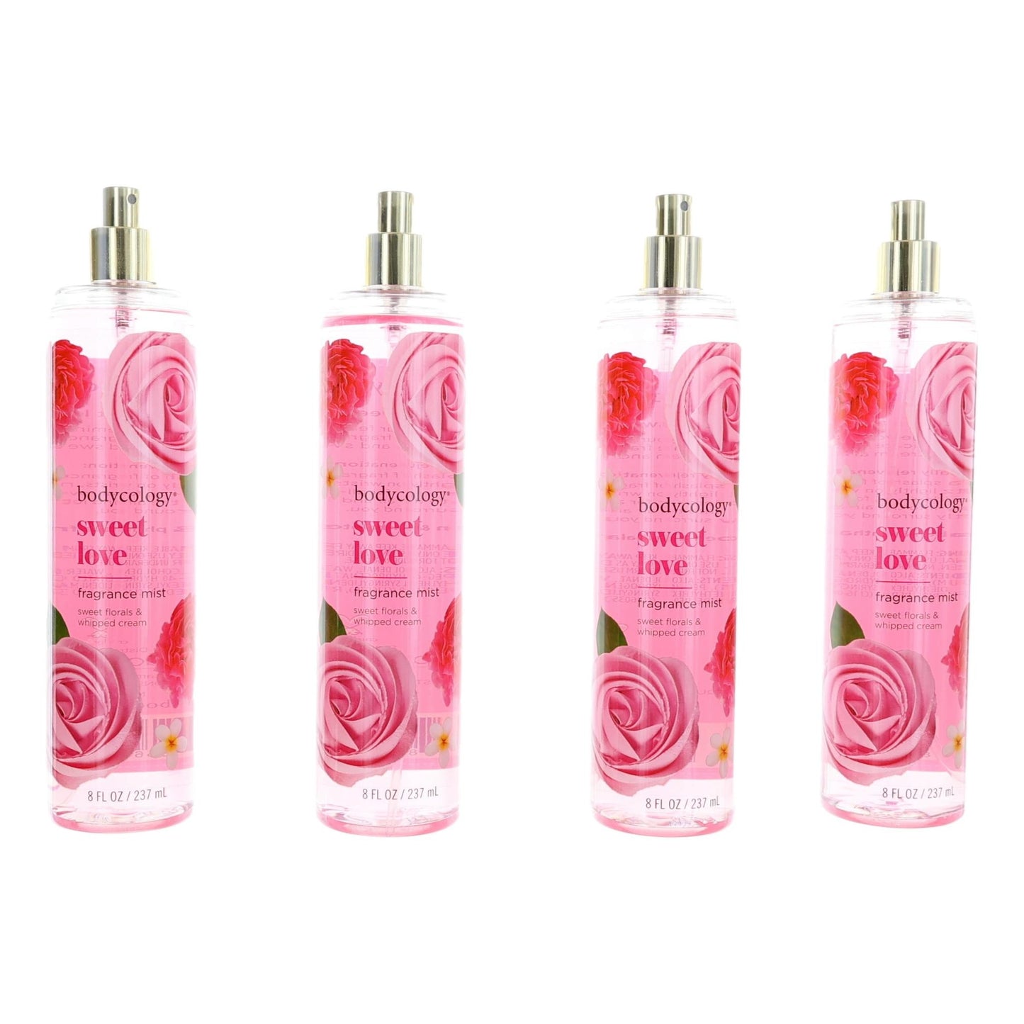 Sweet Love, 4 Pack 8 Oz Fragrance Mist For Women