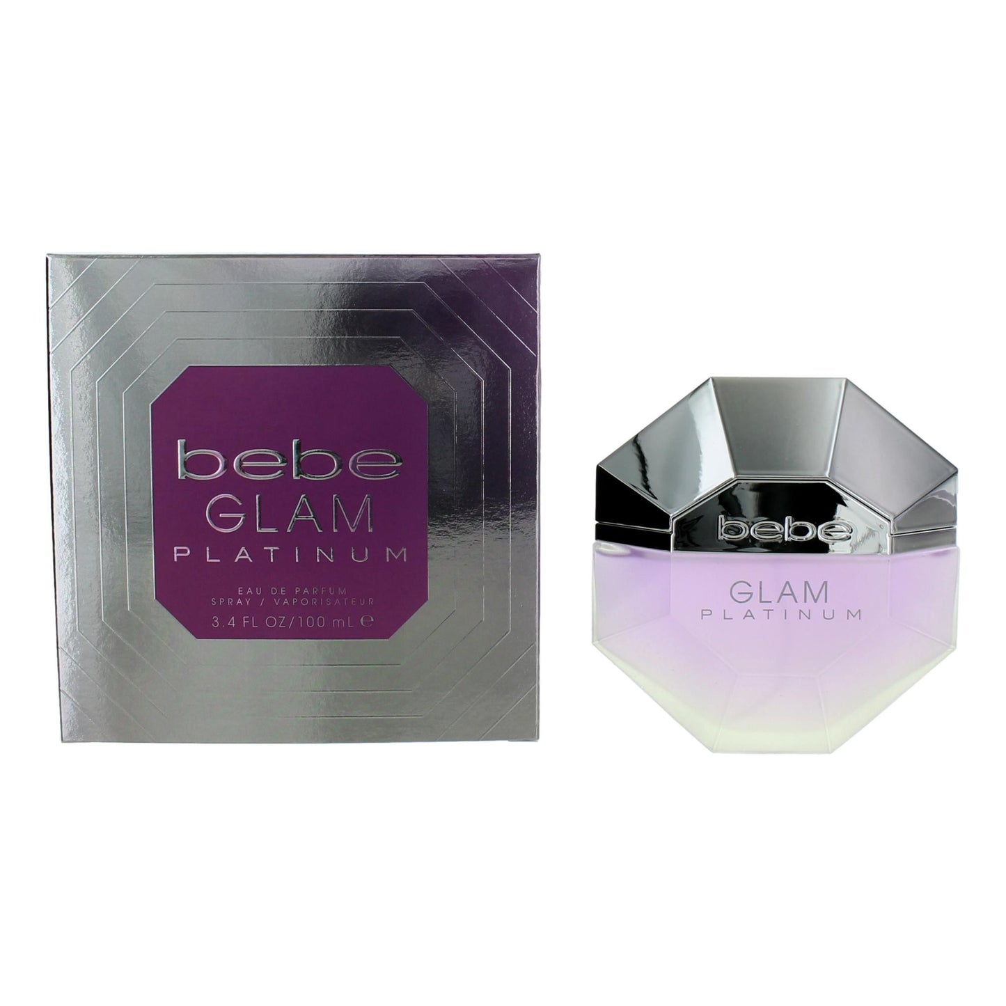 Bebe Glam Platinum, 3.4 Oz EDP Spray For Women