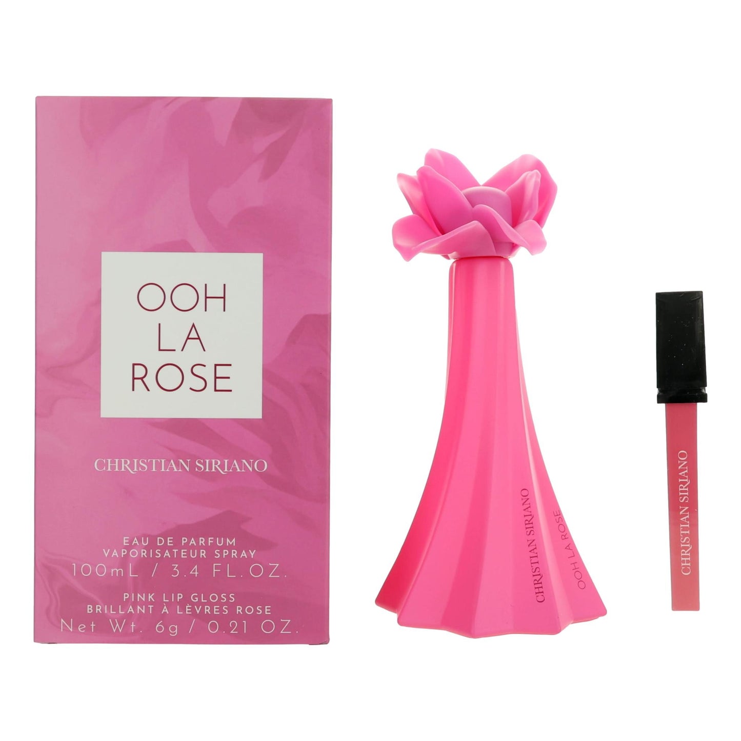 Ooh La Rose, 3.4Oz EDP Spray Women With Lip Gloss