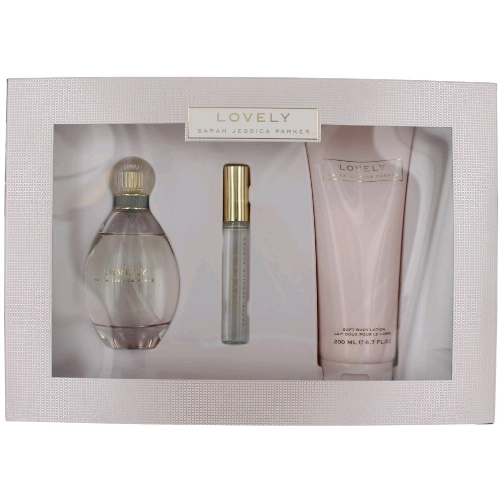 Lovely, 3 Piece Gift Set Women With Rollerball