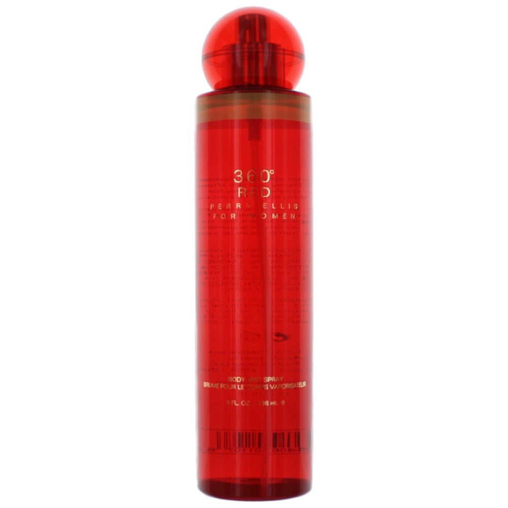 Perry Ellis 360 Red, 8 Oz Body Mist For Women