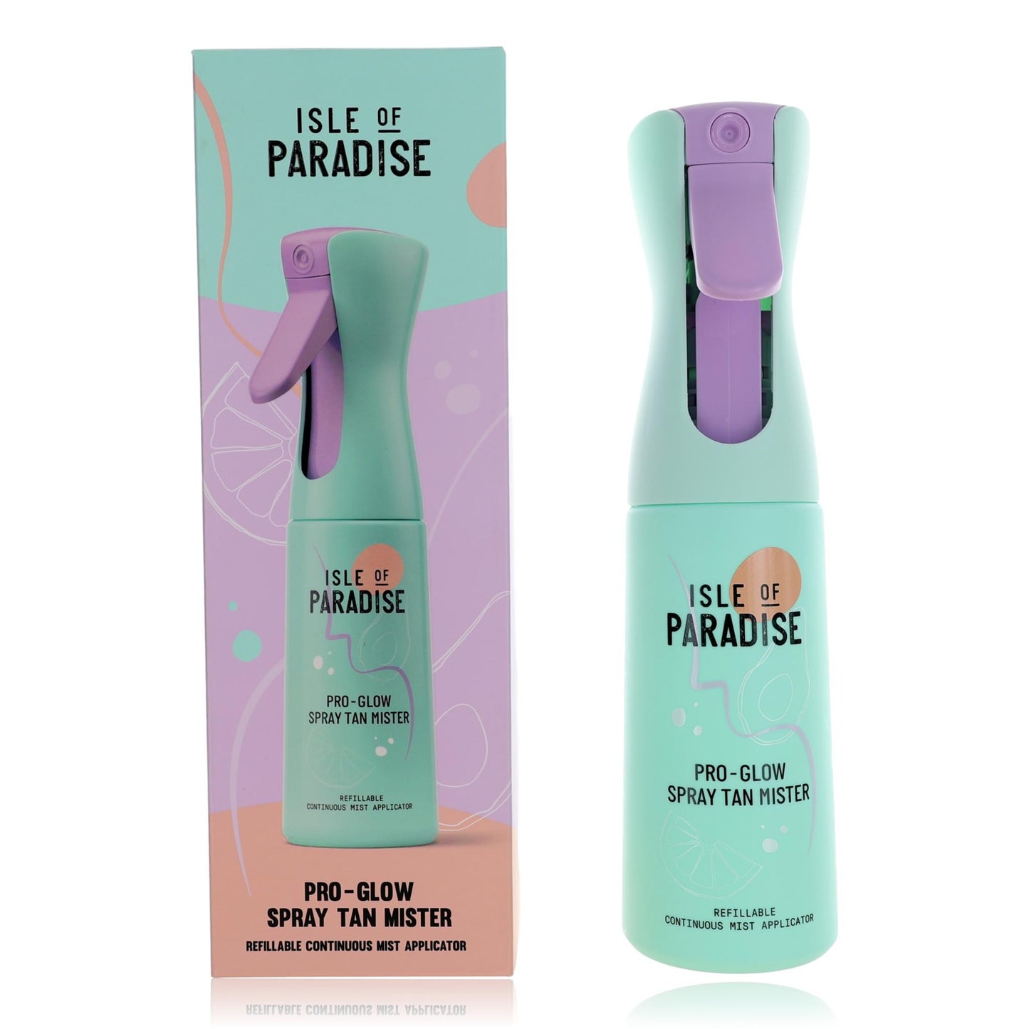Isle Of Paradise Pro-Glow Spray Tan Mister Refillable Continuous Mist Applicator