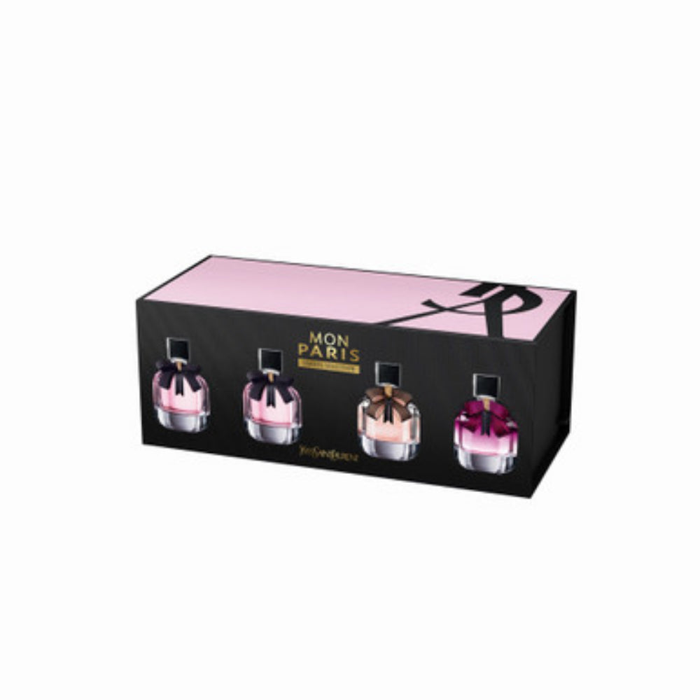 Yves Saint Laurent Mon Paris 4 Pcs Miniature Set Women : 7.5Ml Miniature Set:Mon Paris EDP + Mon Paris EDP + Mon Paris Lumiere EDT + Mon Paris For Women