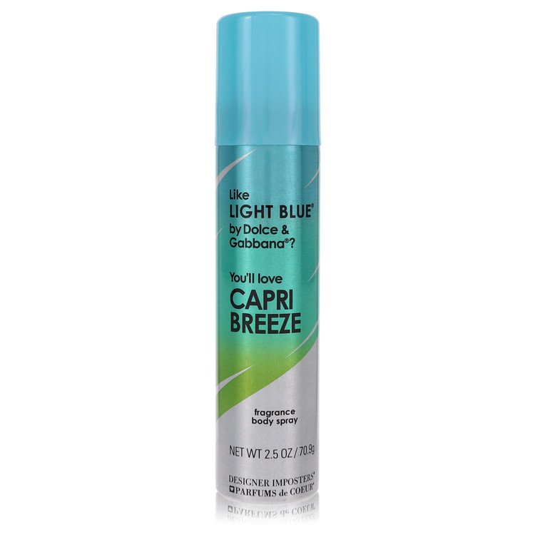 Designer Imposters Capri Breeze By Parfums De Coeur Body Spray 2.5 Oz For Women