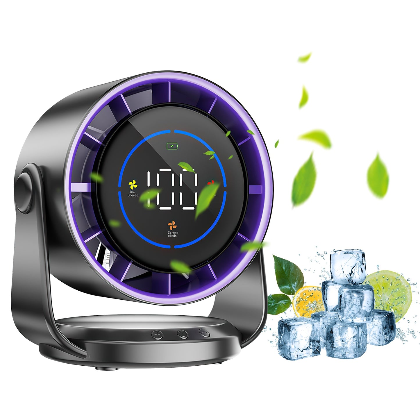 Desk Fan Battery Operated Wall Mounted Fan Rechargeable Mini Desk Fan With Tilting Angle For Home Office Travel