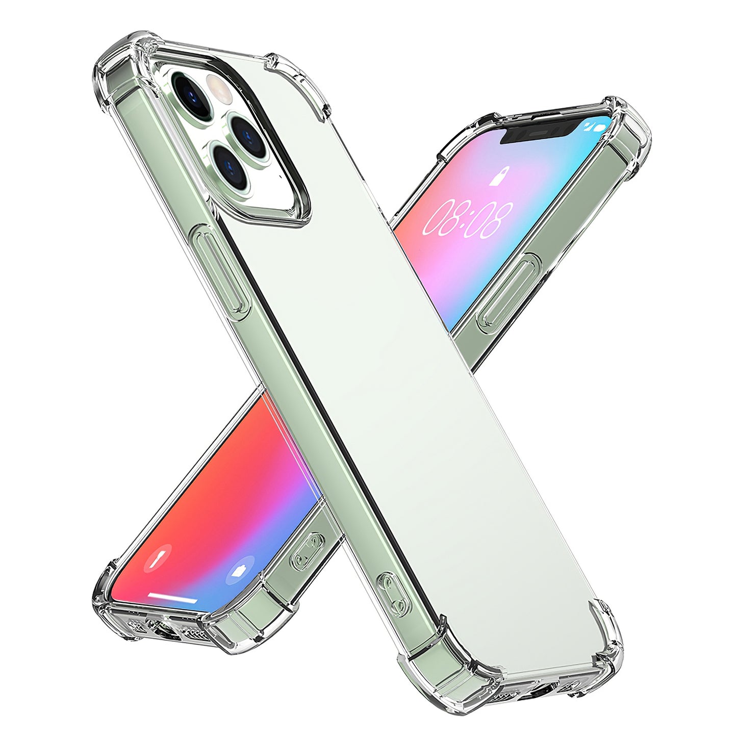 Shockproof Clear Phone Case Soft TPU Transparent Phone Cover Anti-Shock Ultra-Thin Phone Case Cover Fit for iPhone 14/14Plus/14Pro/14Pro Max/13/13Pro/