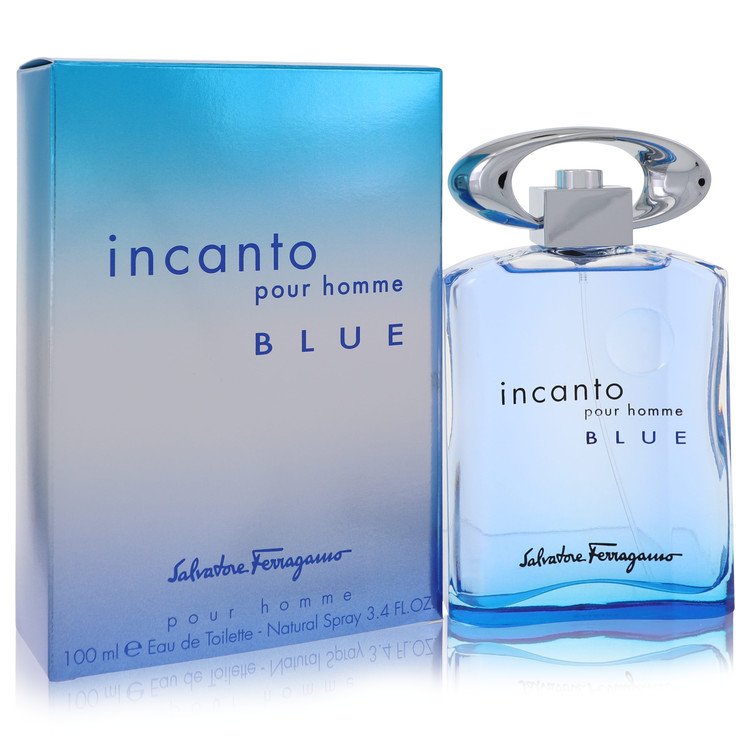 Incanto Blue By Salvatore Ferragamo Eau De Toilette Spray 3.4 Oz For Men