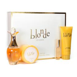 Lomani Blonde 4 Pcs. Gift Set: 3.3 Fl.Oz. EDP Spray 4.0 Fl.Oz. Body Lotion 1.7 Fl.Oz. Powder And .5 Fl.Oz. EDP Spray For Women