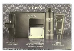 Guess Seductive Homme 4Pc Gift Set: 3.4Oz EDT 6.0Oz Body Spray 3.4Oz Shower Gel & Pouch For Men