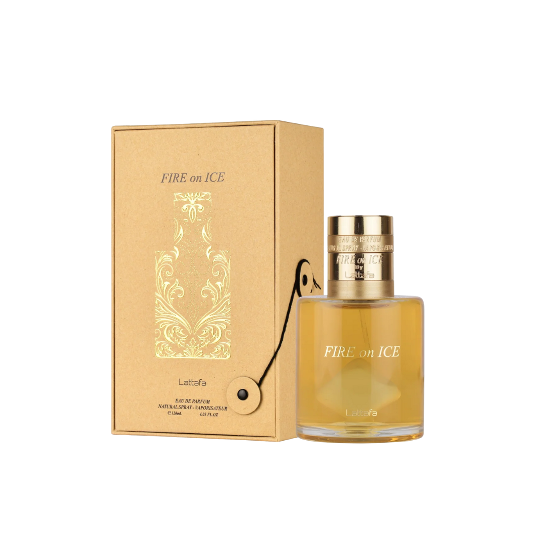 Lattafa Fire On Ice By Lattafa Eau De Parfum Spray (Unisex) 3.7 Oz For Men