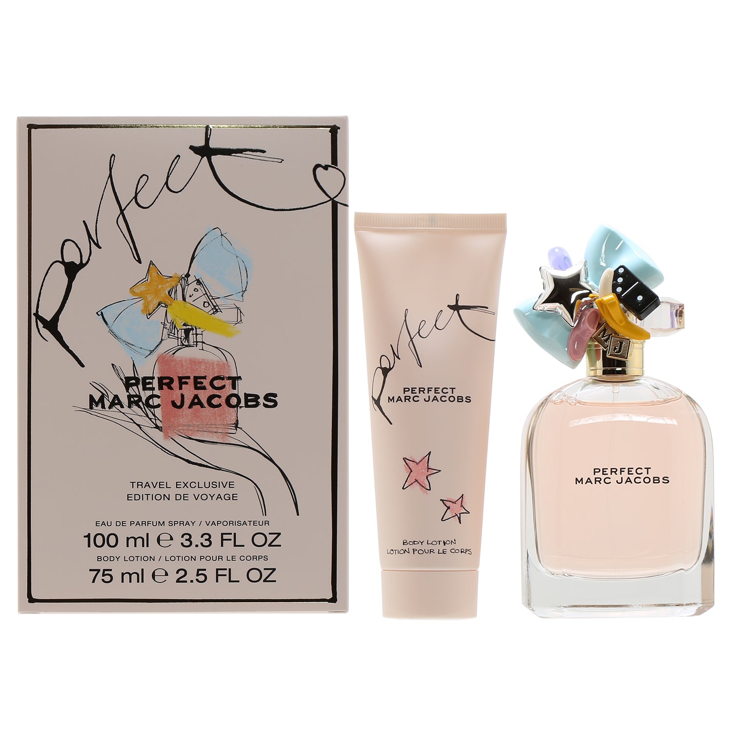 Marc Jacobs Perfec 2 Pcs. Gift Set:3.4 Fl. Oz. Eau De Toilette Spray + 2.5Oz. Body Lotion Women