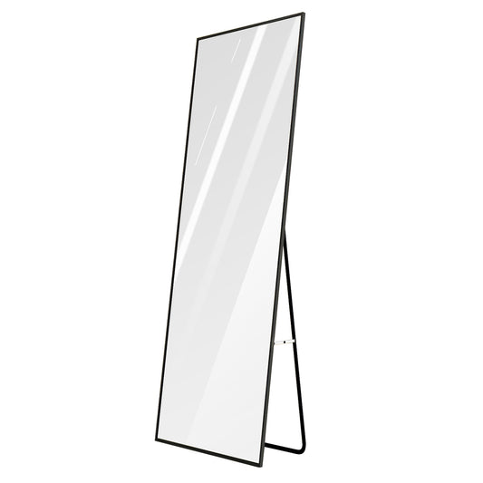 Full Length Mirror 63x18.9in Aluminum Alloy Wall Mirror Free Standing Floor Mirror Hanging Leaning Against Wall for Dressing Bedroom Living Room