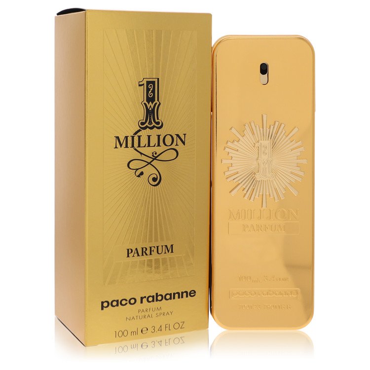 1 Million Parfum By Paco Rabanne Parfum Spray 3.4 Oz For Men