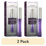 (2 pack) LUMIFY Eye Illuminations Lash and Brow Serum For Fuller Looking Eyebrows and Eyelashes, with Hyaluronic Acid, 3.8 mL