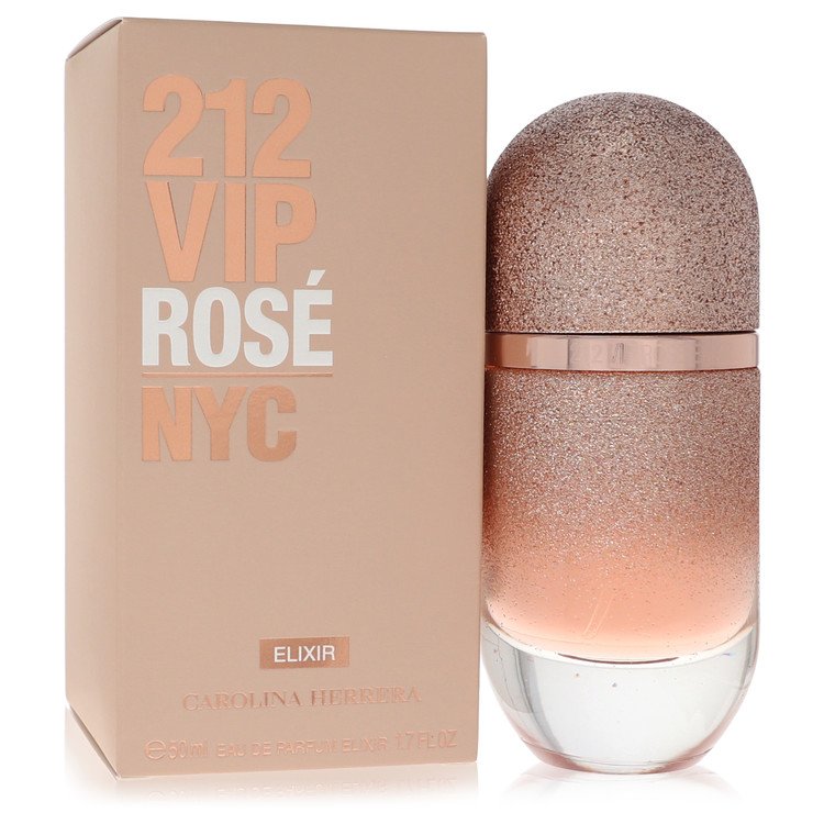 212 Vip Rose Elixir By Carolina Herrera Eau De Parfum Spray 1.7 Oz For Women