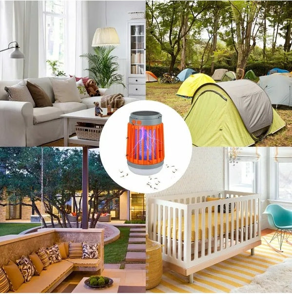 Solar USB Mosquito Killer Light Electronic Fly Bug Insect Zapper Trap Pest Lamp