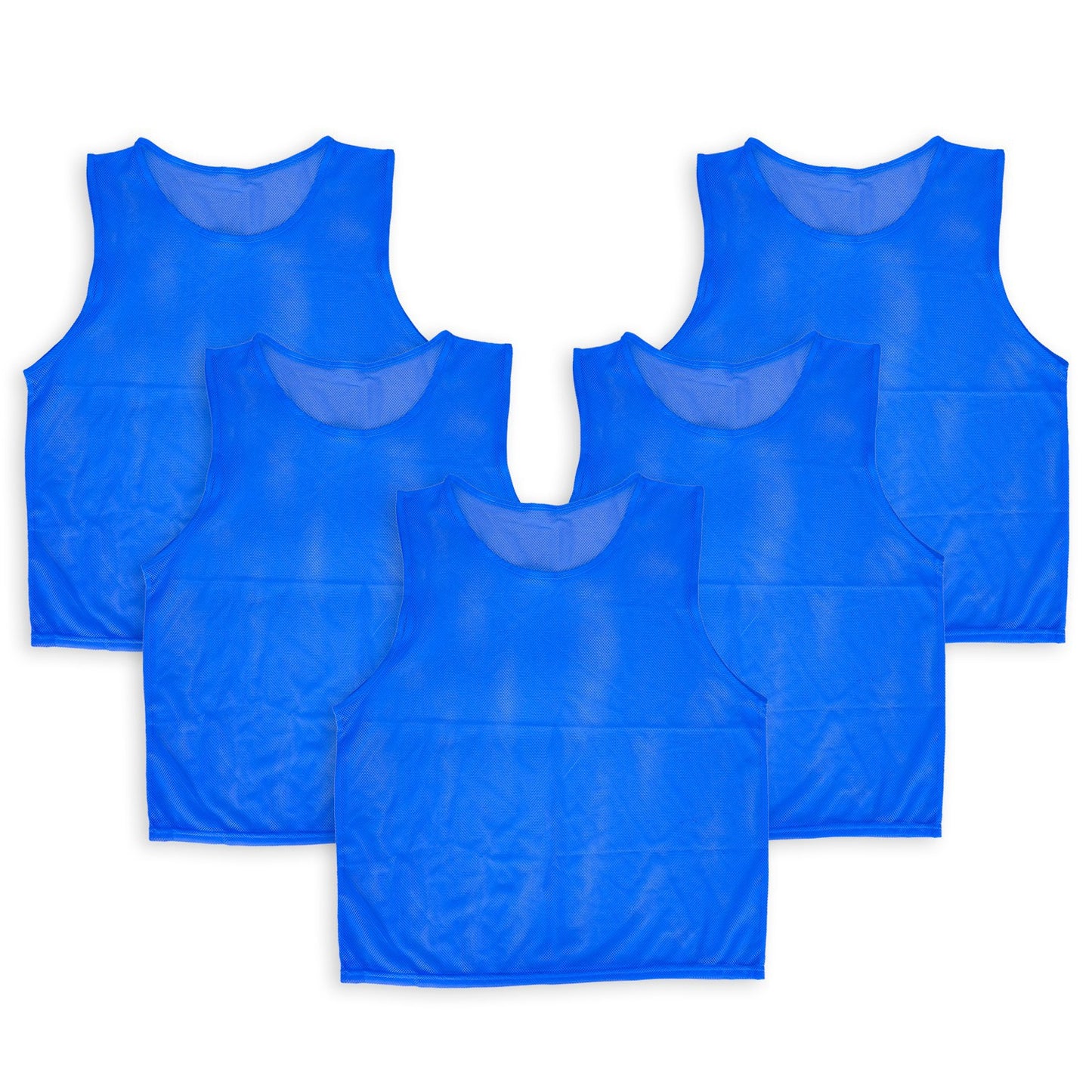 5Pcs Mesh Scrimmage Vests Soccer Basketball Team Training Pinnies Jerseys Shirt For Kids