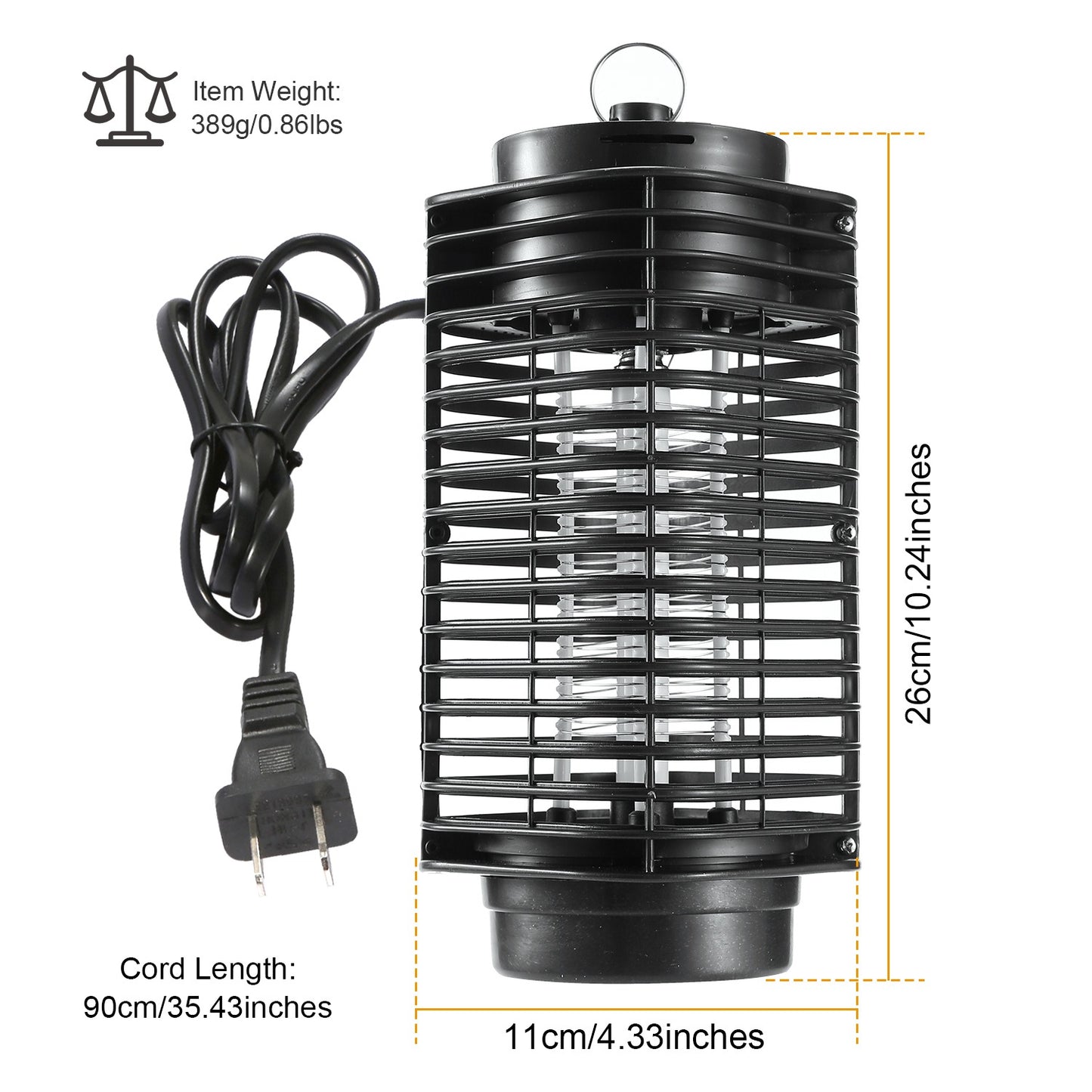 Electric Bug Zapper UV Light Flying Zapper Insect Killer Lamps Pest Mosquito Fly Trap Catcher Odorless Noiseless For Home Restaurant