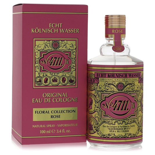 4711 Floral Collection Rose By 4711 Eau De Cologne Spray (Unisex) 3.4 Oz For Men