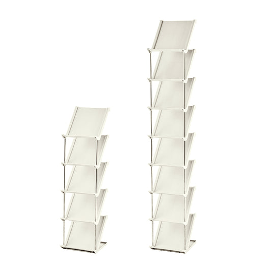 8 Tier Vertical Shoe Rack Narrow Free Standing Storage Organizer for Entryway Space-Saving Stackable Shoe Holder Corner Shoe Tower For Entryway Bedroo